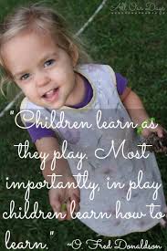 BABIES AND CHILDREN LEARN THROUGH PLAY