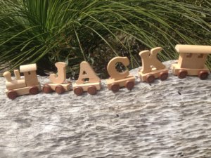 PERSONALISED WOODEN NAME TRAIN