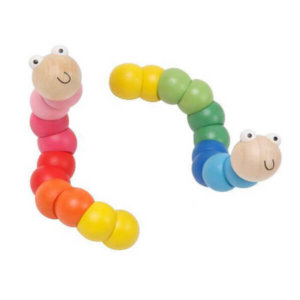 KAPER KIDZ SMALL JOINTED WOODEN WORM