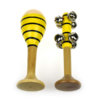 SMALL BEE MARACA AND BELL STICK SET