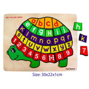 TURTLE RAISED WOODEN TRAY PUZZLE