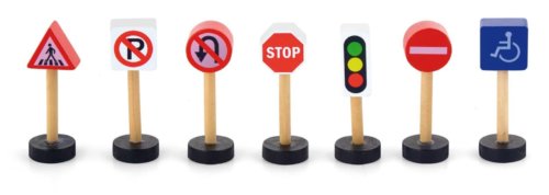 Viga Wooden traffic signs