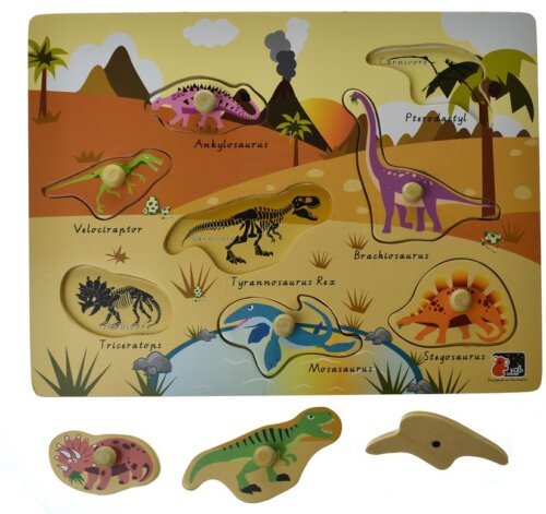 Desert Dinosaur peg puzzle