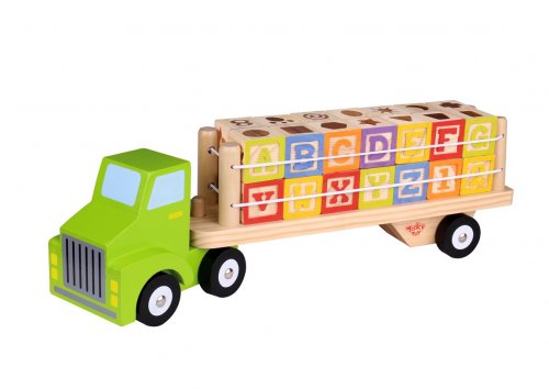 Wooden Transporter Truck with Blocks