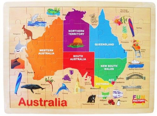 Large Australian Map Jigsaw