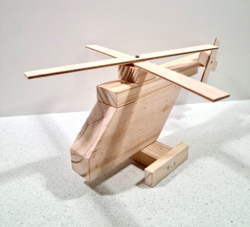 Build Your Own Toy Helicopter - Wooden Kitset