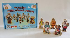 Wooden Multicultural People
