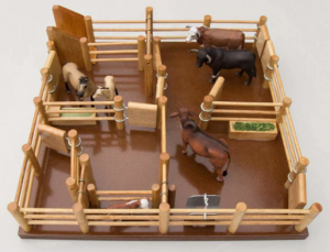 Wooden Ultimate Cattle Yard Playset