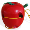 Lacing wooden apple