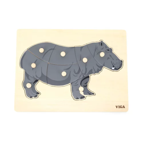 Try the Montessori Hippopotamus Peg Puzzle