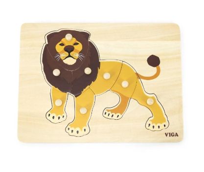 Montessori Lion Peg Puzzle