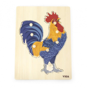 Click to discover the Montessori Rooster Peg Puzzle