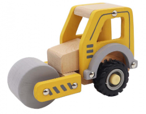 This Wooden Roller with Rubber Wheels is handy on construction sites