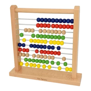 Count with the Wooden Abacus with Metal Bars