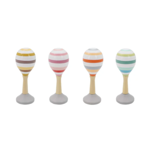 Shake away with these gorgeous Pastel Wooden Maracas with Base!