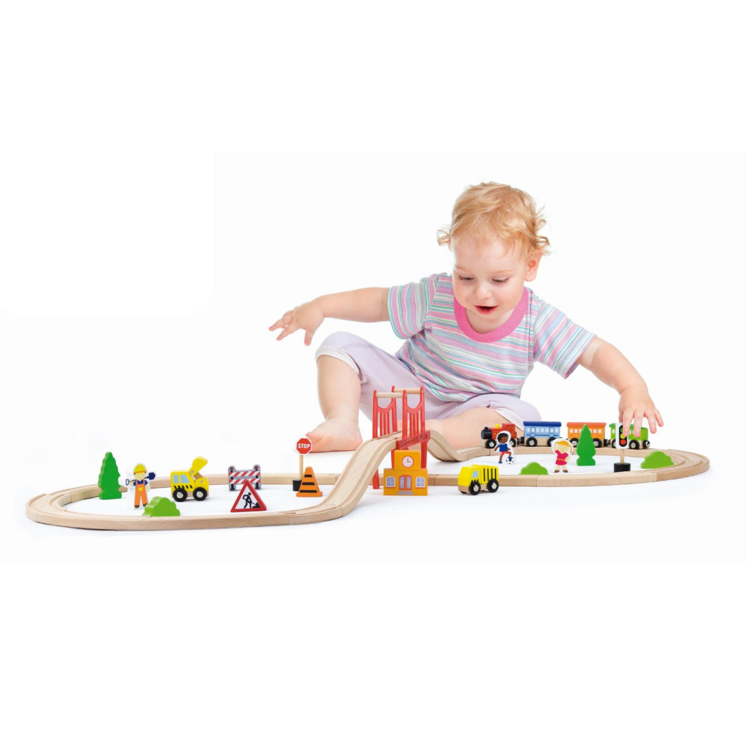 39 Piece Wooden Train Set - 3