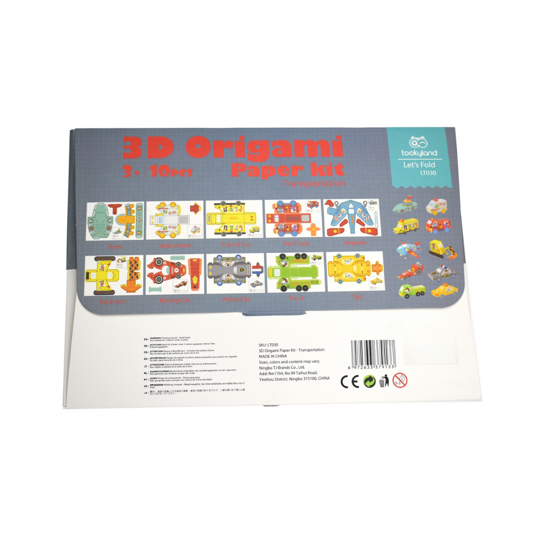 3D Origami Model Vehicles Kit - 3