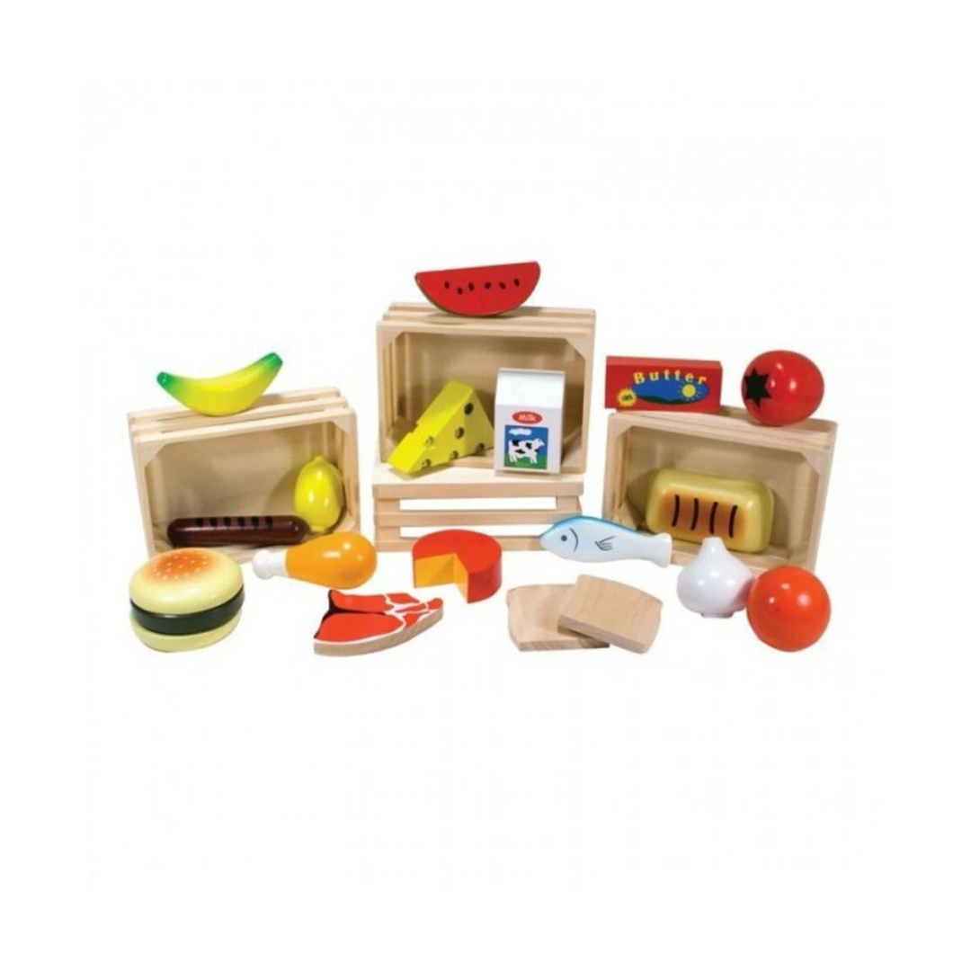 4-In-1 Wooden Food Crates - 2