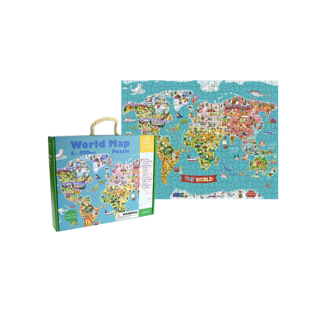 500 Piece World Map Jigsaw Puzzle - 2