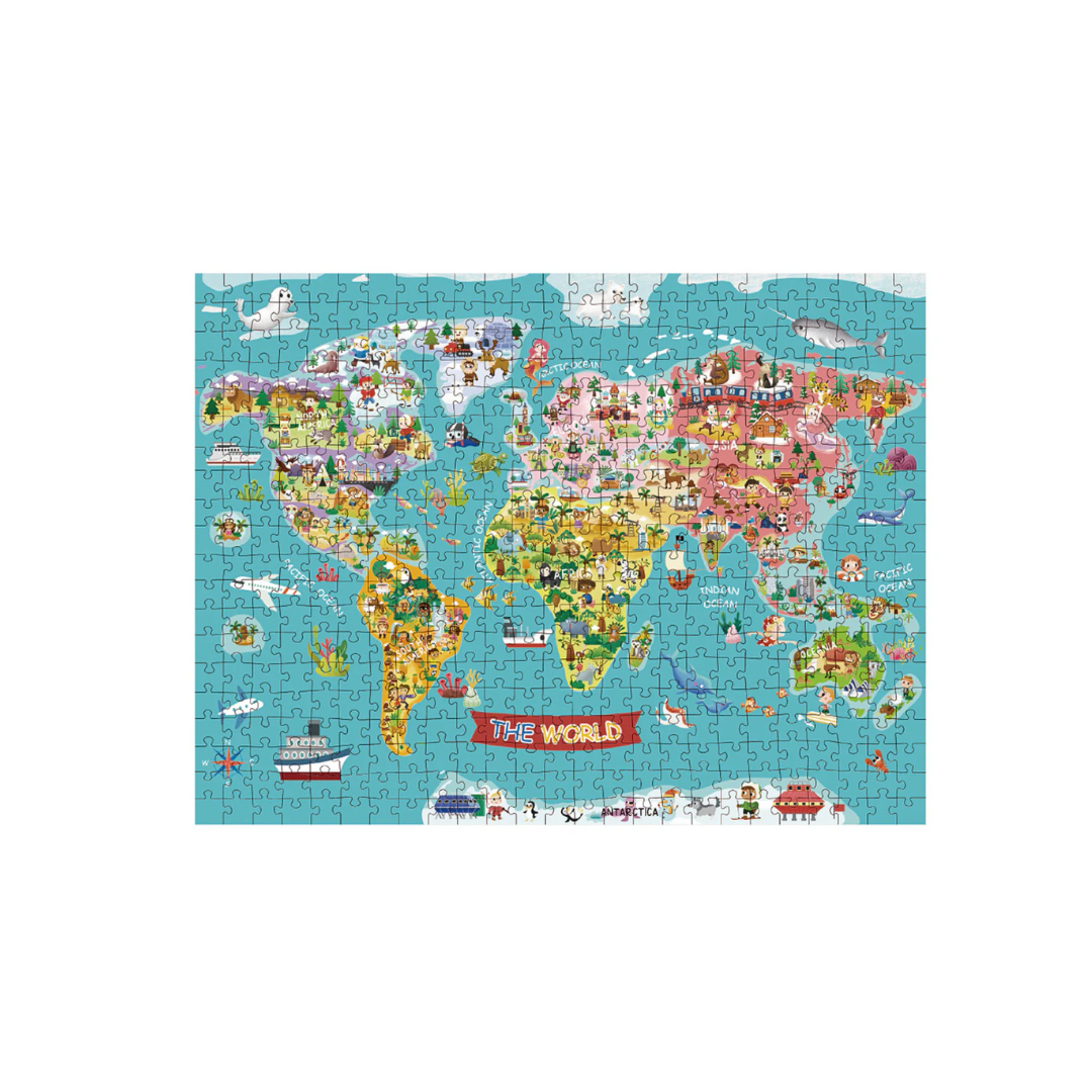 500 Piece World Map Jigsaw Puzzle - 3