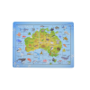Australia Map & Animals Wooden Tray Puzzle (1)