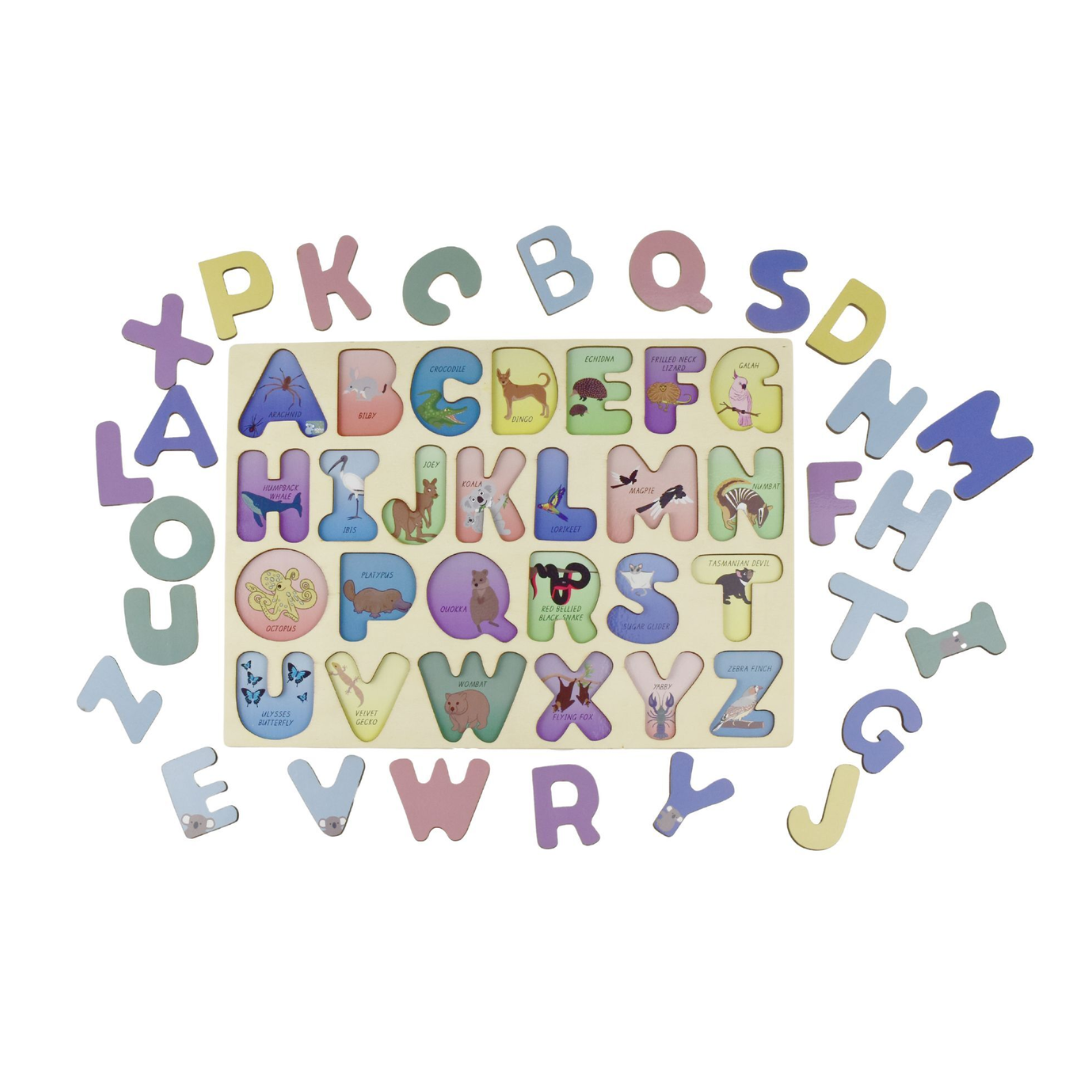 Australian Alphabet Uppercase Wooden Tray Puzzle - 2