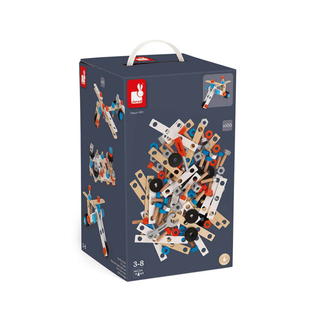 BricoKids DIY 100 Piece Set - 1 Create something new with this BricoKids DIY 100 Piece Set!