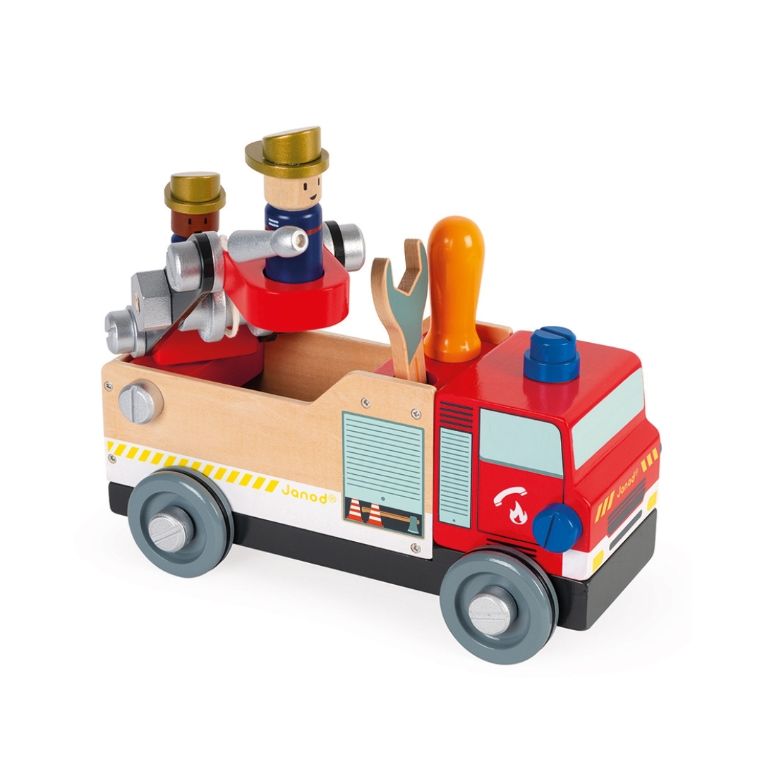 BricoKids DIY Wooden Fire Truck - 2