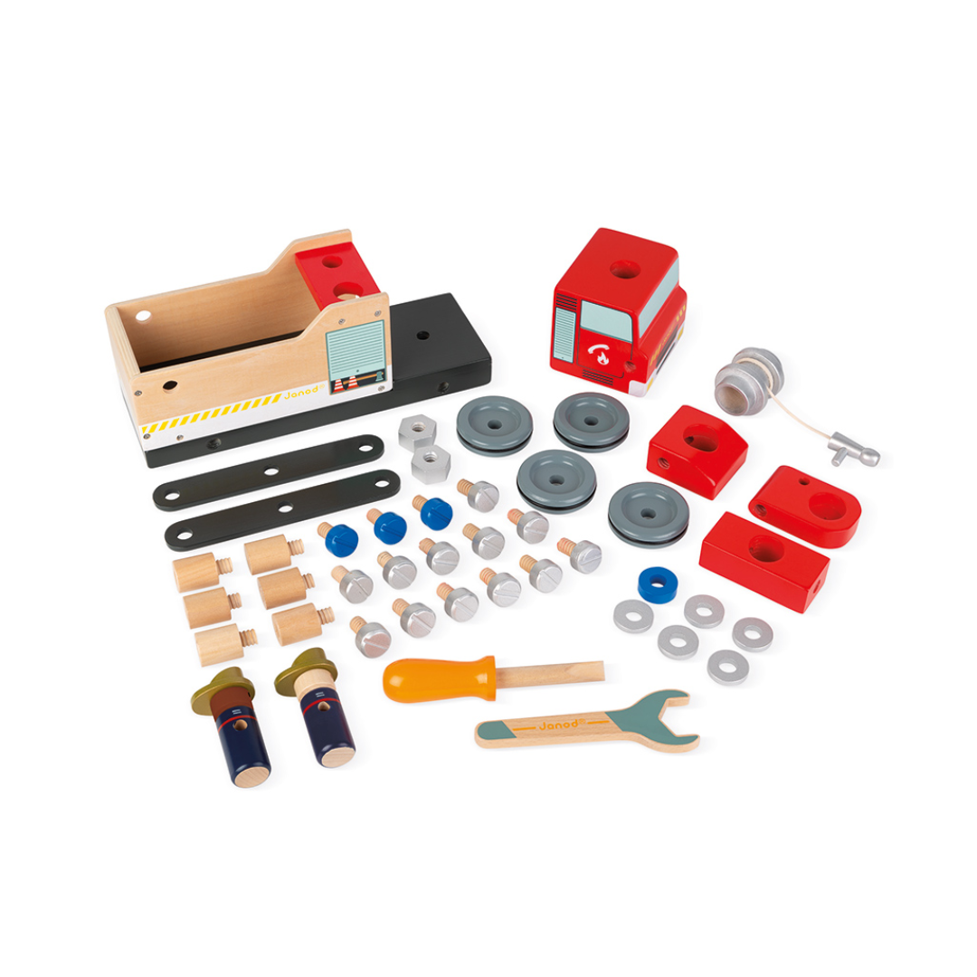 BricoKids DIY Wooden Fire Truck - 3