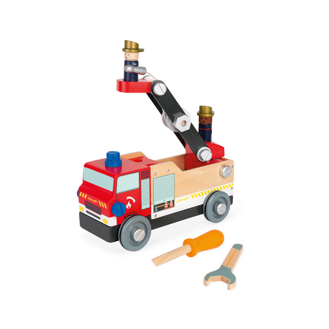 BricoKids DIY Wooden Fire Truck - 4
