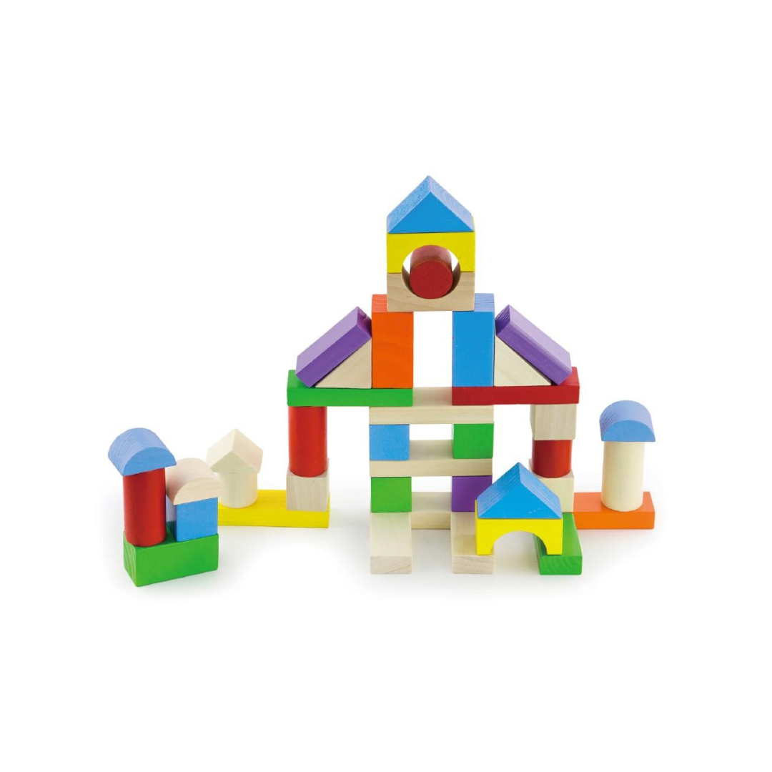 Bucket of Wooden Blocks 100 Pcs - 3