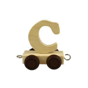 C - for Wooden Name Train