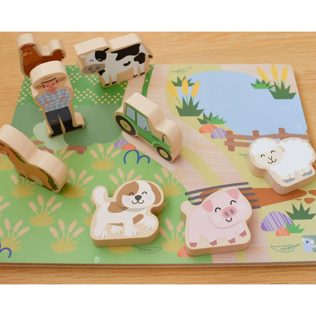 Chunky Wooden Australian Farm Puzzle (2)