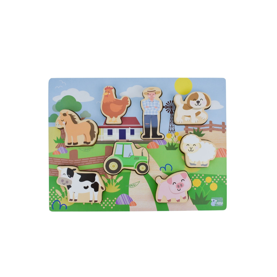 Chunky Wooden Australian Farm Puzzle (3)