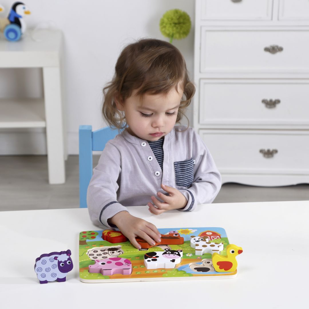 Chunky Wooden Farm Puzzle - 5