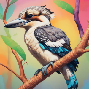 Colourful Kookaburra 89Pc Timber Puzzle