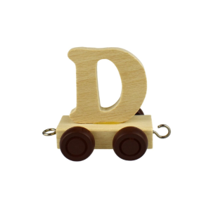 D - for Wooden Name Train