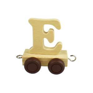 E - for Wooden Name Train