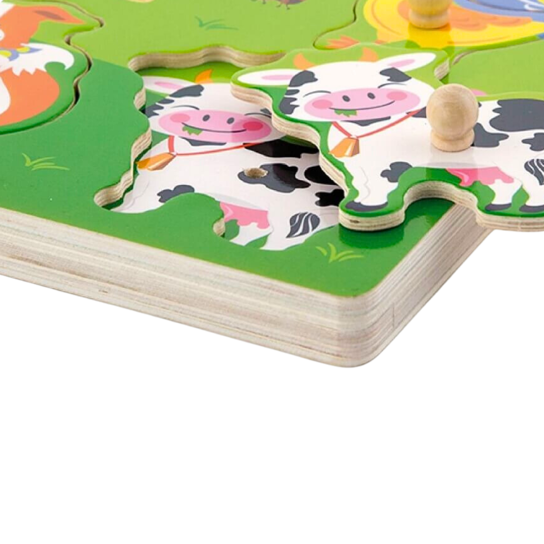 Farm Animals Sound Peg Puzzle - 2