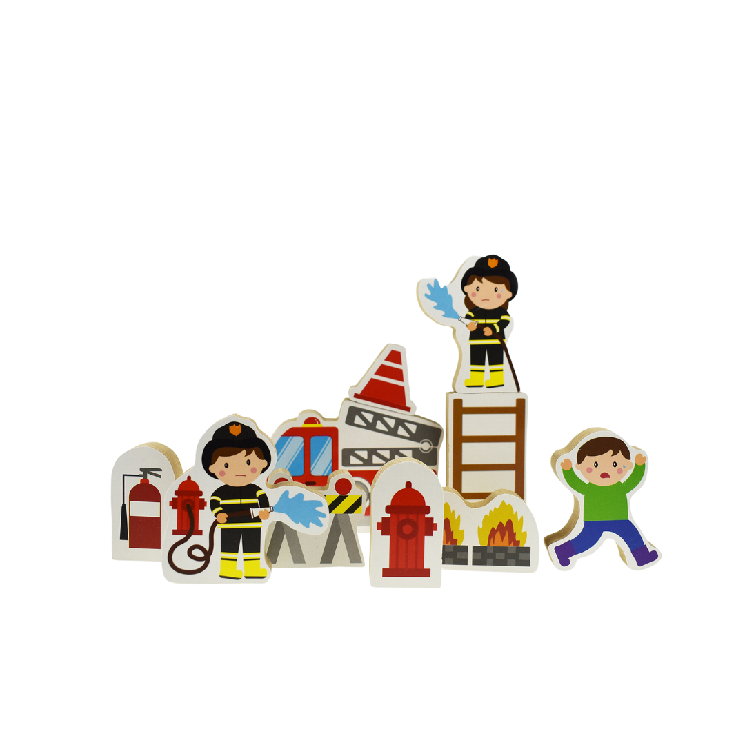 Fire Station Metal Latch Playset - 5
