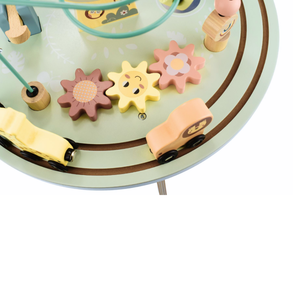 Forest Animal Round Activity Table - I Love Wooden Toys