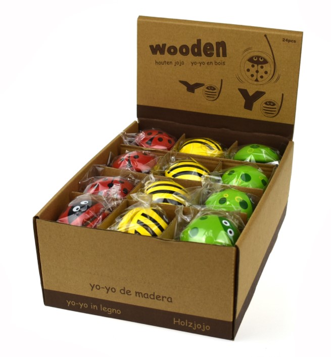 Insect-Yoyos Learn to yo-yo with our cute Wooden Insect Yo-Yo!