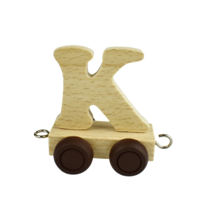 K - for Wooden Name Train