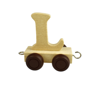 L - for Wooden Name Train