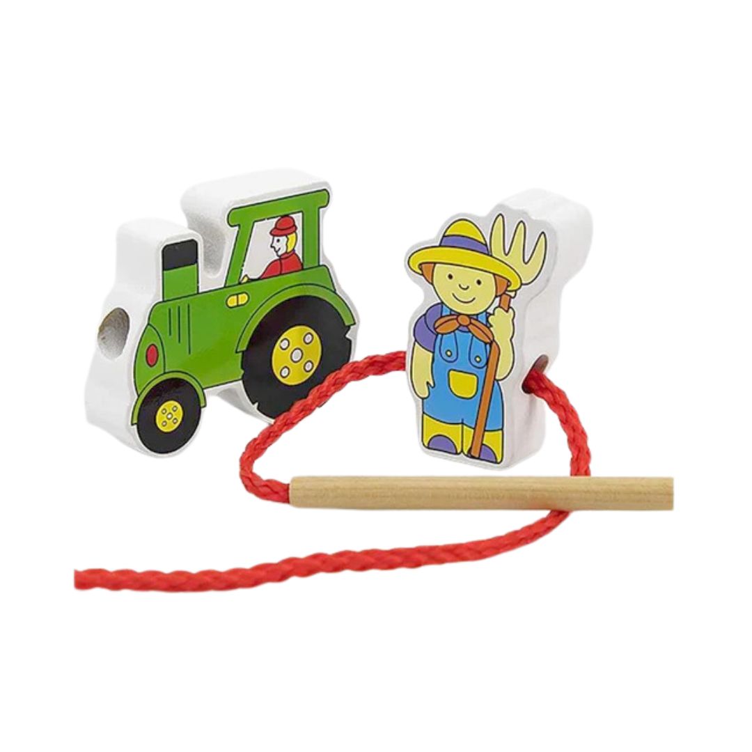 Lacing Blocks Farm Animals Box - 2