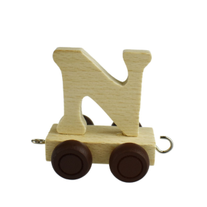 N - for Wooden Name Train