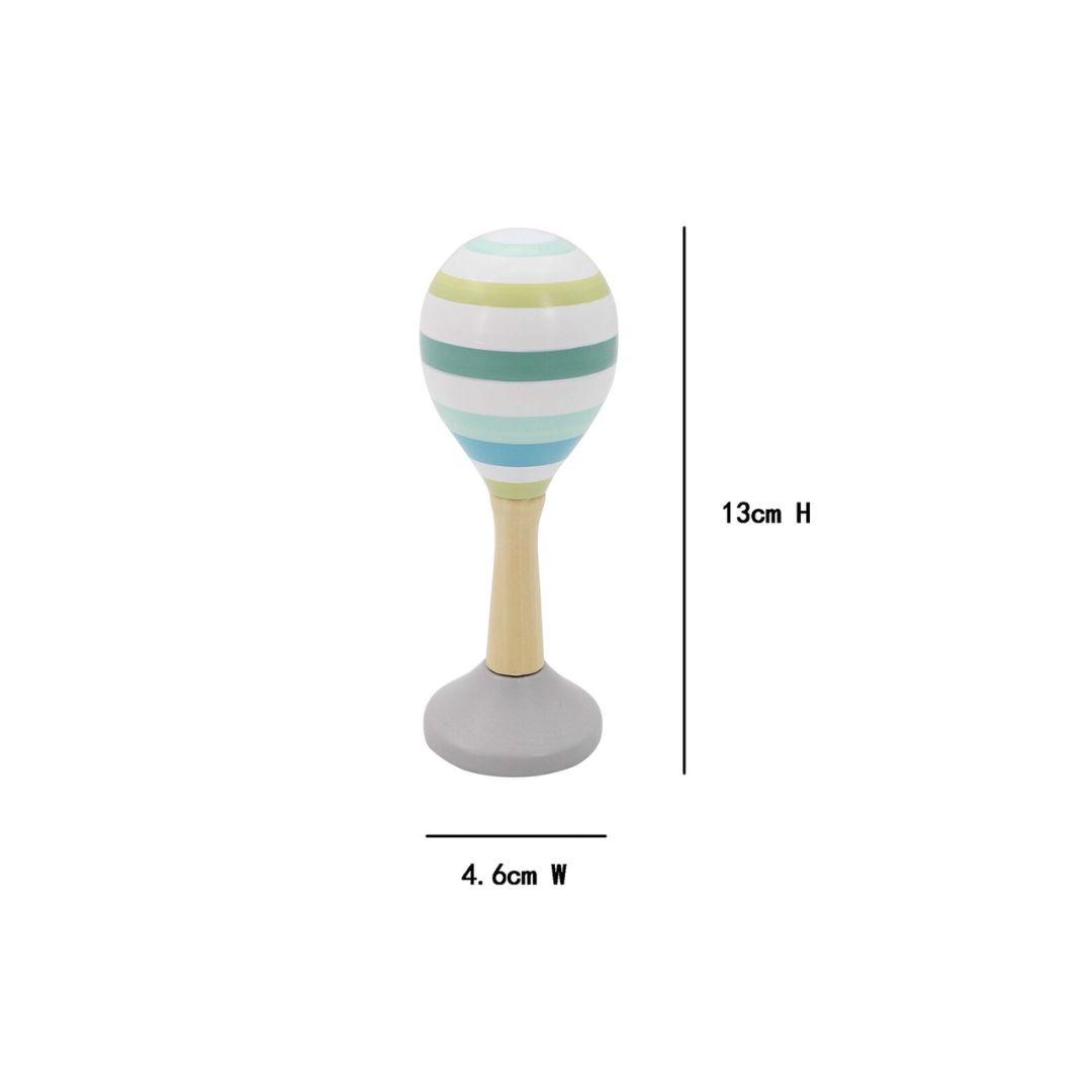 Pastel Wooden Maracas with Base - 3