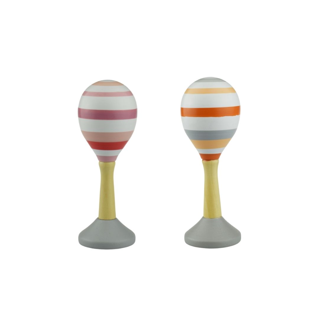 Pastel Wooden Maracas with Base - 5