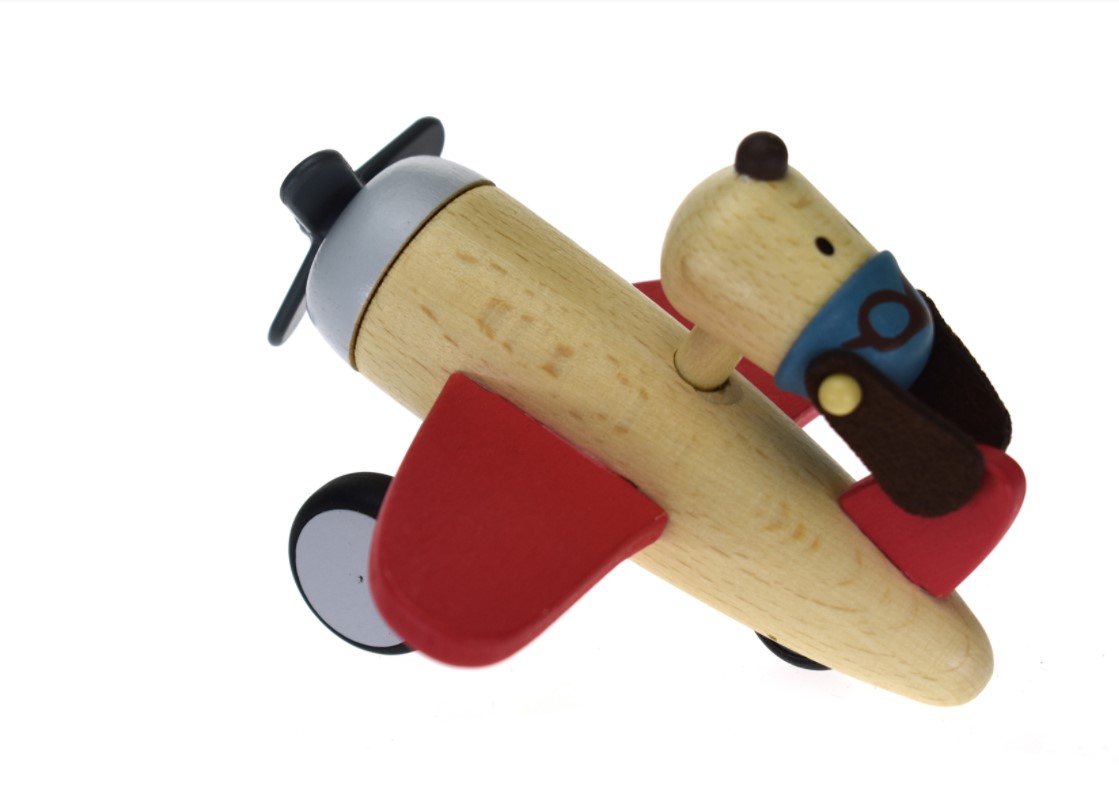 Retro-aeroplane-with-dog-red.2