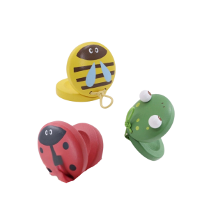Spring Insect Wooden Castanet